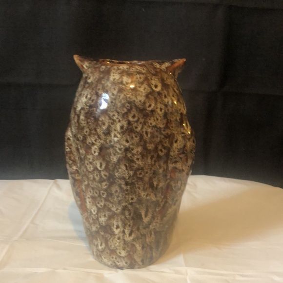 Owl pottery vase: 10” EUC, water tight - no chips no cracks - Picture 5 of 6